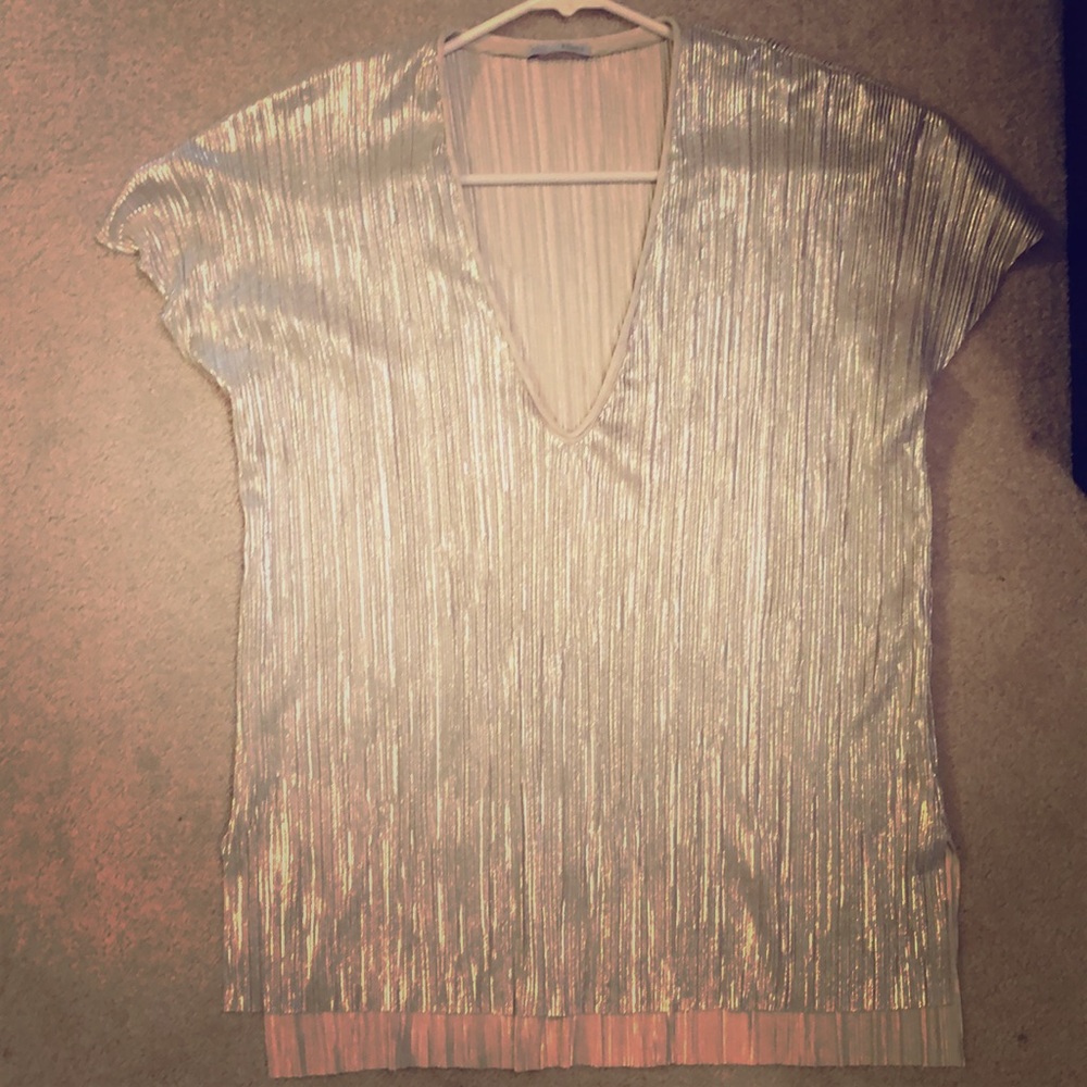 Zara metallic tee